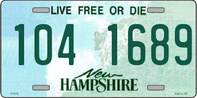 NH license plate 1041689