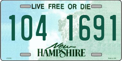 NH license plate 1041691