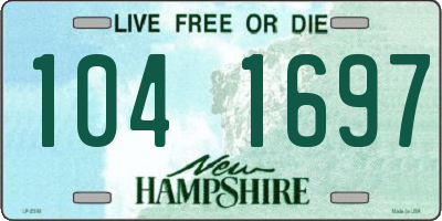 NH license plate 1041697