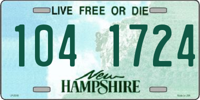 NH license plate 1041724