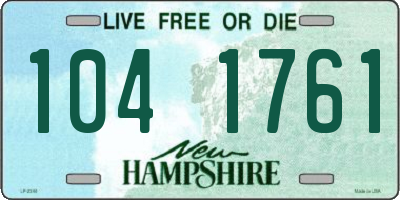 NH license plate 1041761
