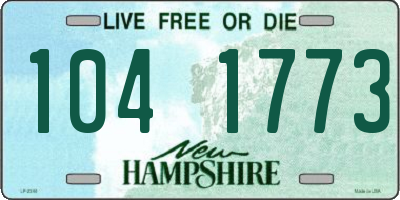 NH license plate 1041773