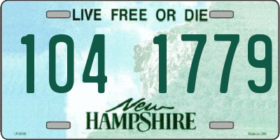 NH license plate 1041779