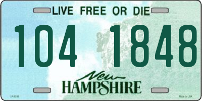 NH license plate 1041848