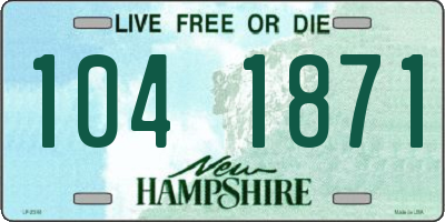NH license plate 1041871