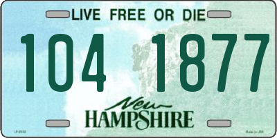 NH license plate 1041877
