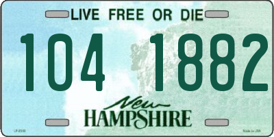 NH license plate 1041882