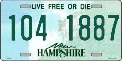 NH license plate 1041887