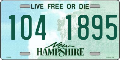 NH license plate 1041895