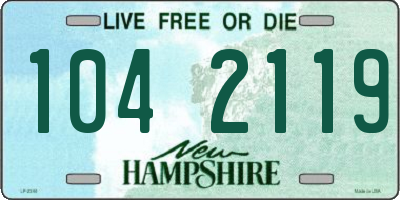 NH license plate 1042119