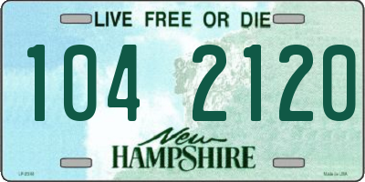 NH license plate 1042120