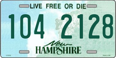 NH license plate 1042128