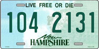 NH license plate 1042131