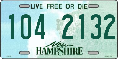 NH license plate 1042132