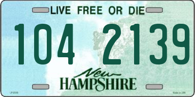 NH license plate 1042139