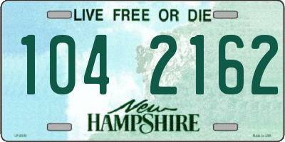 NH license plate 1042162