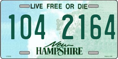 NH license plate 1042164