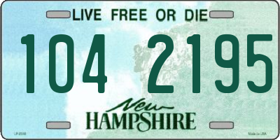 NH license plate 1042195