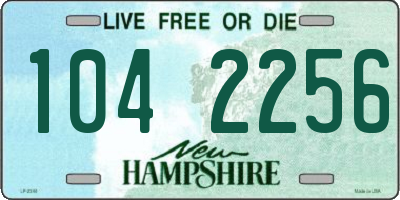 NH license plate 1042256