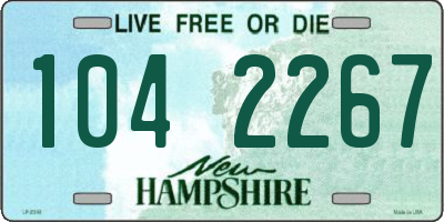 NH license plate 1042267