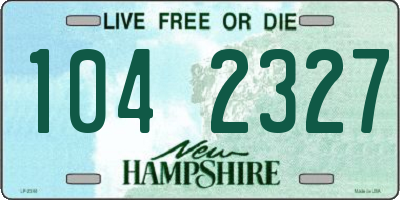 NH license plate 1042327