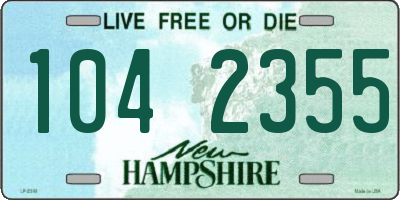 NH license plate 1042355
