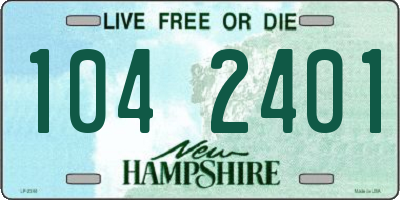 NH license plate 1042401