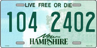NH license plate 1042402