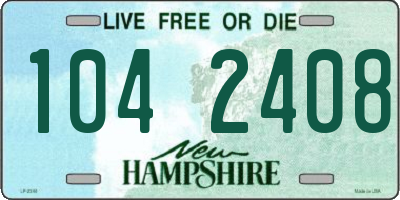 NH license plate 1042408