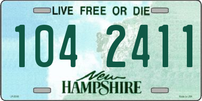 NH license plate 1042411