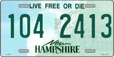 NH license plate 1042413