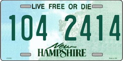 NH license plate 1042414