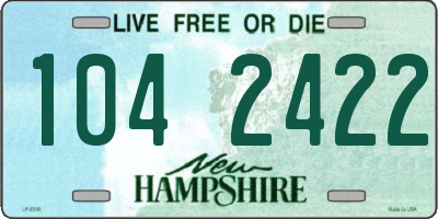 NH license plate 1042422