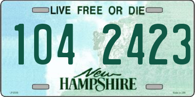 NH license plate 1042423