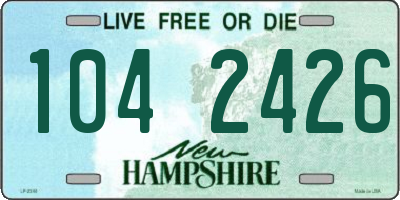 NH license plate 1042426