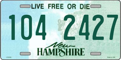 NH license plate 1042427
