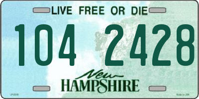 NH license plate 1042428