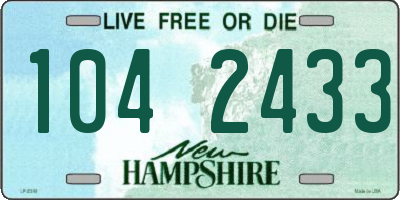NH license plate 1042433
