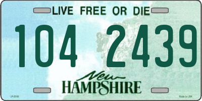 NH license plate 1042439