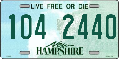 NH license plate 1042440