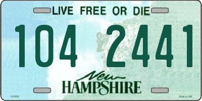 NH license plate 1042441