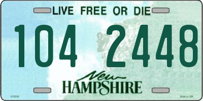 NH license plate 1042448