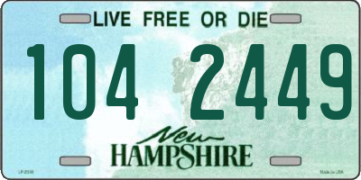 NH license plate 1042449