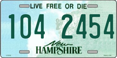 NH license plate 1042454