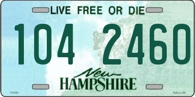 NH license plate 1042460