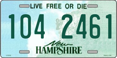 NH license plate 1042461