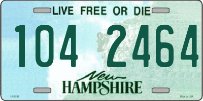 NH license plate 1042464