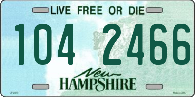 NH license plate 1042466