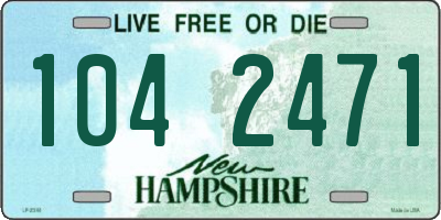 NH license plate 1042471