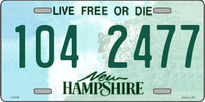 NH license plate 1042477